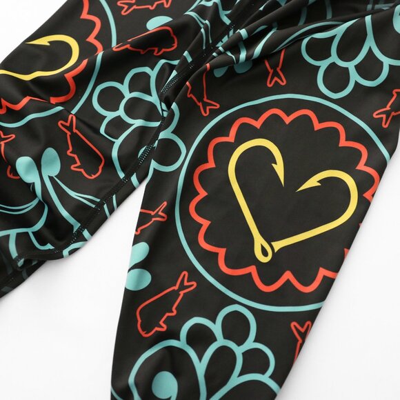 Black Pelagic Fishing/Detailed Leggings - Picture 3 of 5